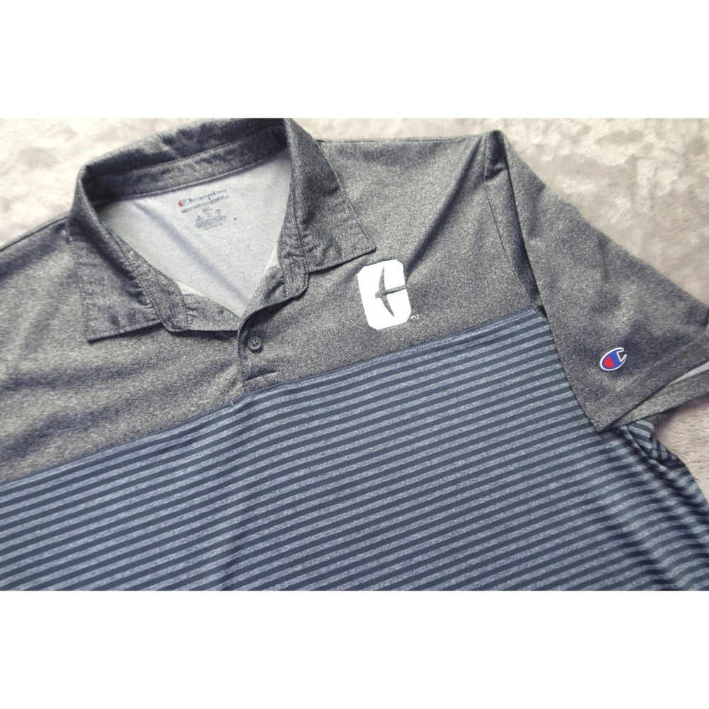 Charlotte 49er's UNCC Gray Performance Golf Polo‎ Shirt Men's Size 2XL Champion